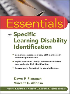 cover image of Essentials of Specific Learning Disability Identification